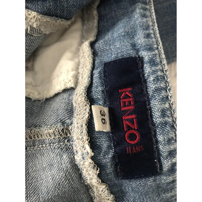 Pre-owned Kenzo Blue Denim - Jeans Trousers