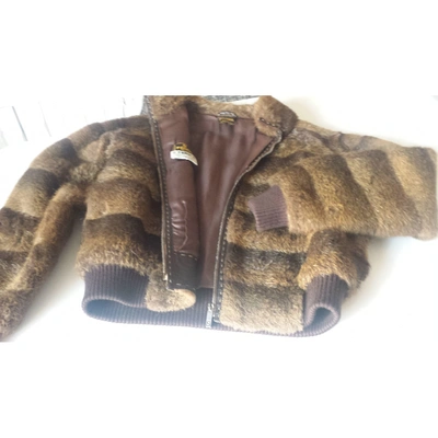 Pre-owned Fendi Brown Beaver Jacket