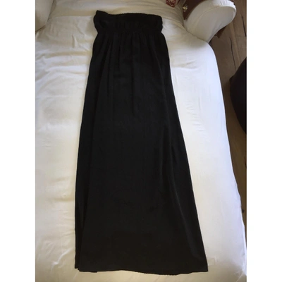 Pre-owned Twelfth St. By Cynthia Vincent Maxi Dress In Black