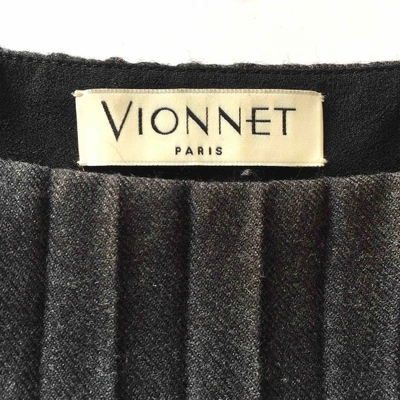 Pre-owned Vionnet Wool Maxi Dress In Anthracite