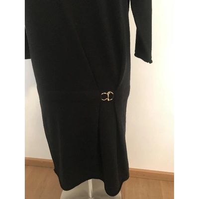 Pre-owned Bruno Manetti Cashmere Mini Dress In Black