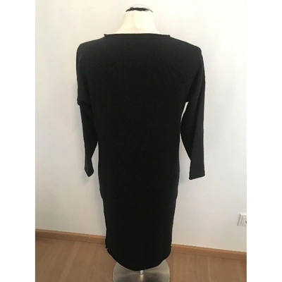 Pre-owned Bruno Manetti Cashmere Mini Dress In Black