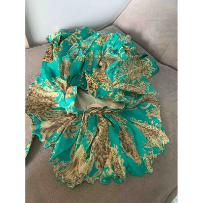 Pre-owned Francesco Scognamiglio Silk Blouse In Green