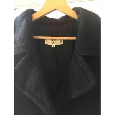 Pre-owned Valentino Black Wool Coat