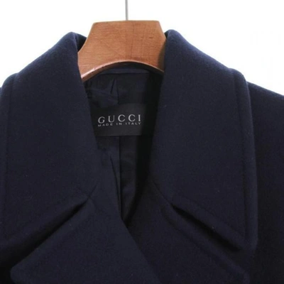 Pre-owned Gucci Navy Wool Coat