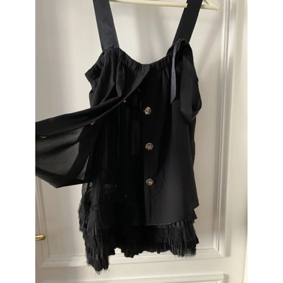 Pre-owned Marc Jacobs Silk Vest In Black