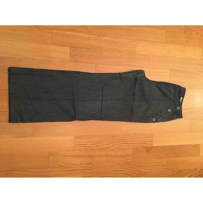 Pre-owned Miu Miu Large Jeans In Anthracite