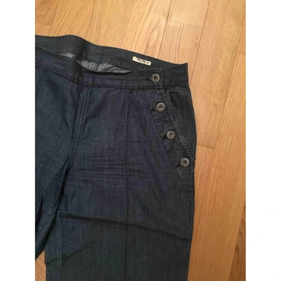 Pre-owned Miu Miu Large Jeans In Anthracite