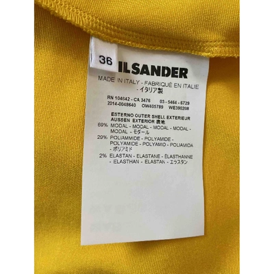 Pre-owned Jil Sander Mid-length Dress In Yellow