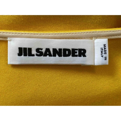Pre-owned Jil Sander Mid-length Dress In Yellow