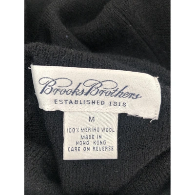 Pre-owned Brooks Brothers Black Wool Knitwear