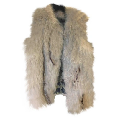 Pre-owned Alessandra Chamonix Pink Fox Coat