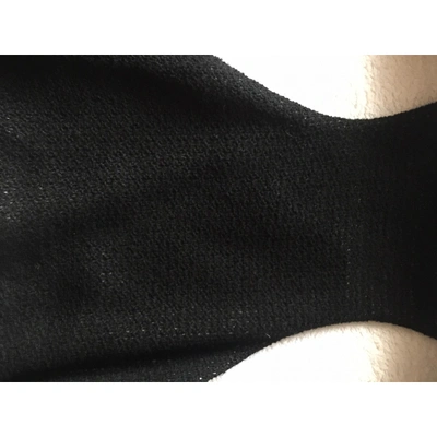 Pre-owned Alessandra Marchi Black Leather Knitwear