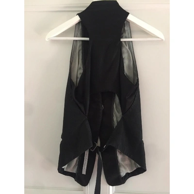 Pre-owned Alessandra Marchi Black Leather Knitwear