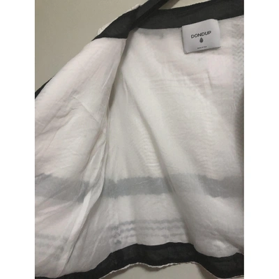 Pre-owned Dondup Short Vest In White