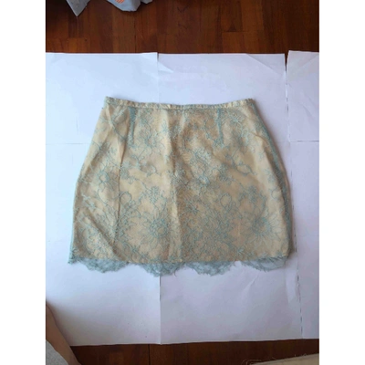 Pre-owned French Connection Mini Skirt In Beige