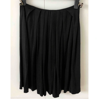 Pre-owned Paul Smith Silk Mid-length Skirt In Black
