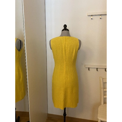 Pre-owned Aspesi Silk Mini Dress In Yellow
