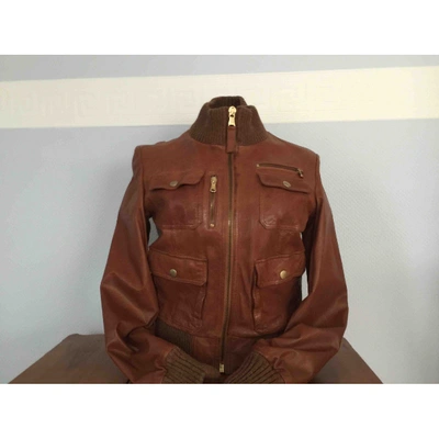 Pre-owned Dolce & Gabbana Leather Leather Jacket