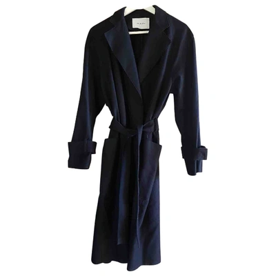 Pre-owned Aglini Blue Wool Trench Coat
