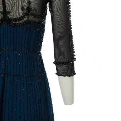 Pre-owned Jenny Packham Silk Mini Dress In Blue