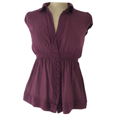 Pre-owned Jucca Silk Blouse In Purple