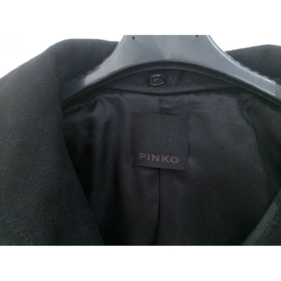 Pre-owned Pinko Coat In Black