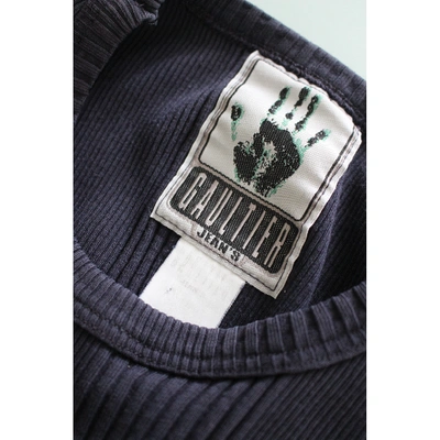 Pre-owned Jean Paul Gaultier Navy Cotton Top