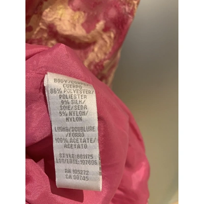 Pre-owned Theia Mid-length Dress In Pink
