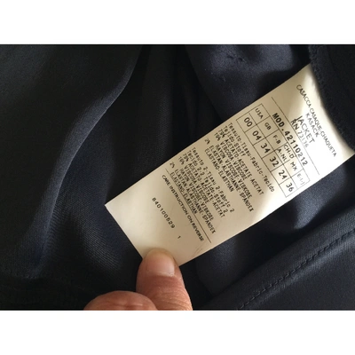 Pre-owned Max Mara Blue Viscose Top