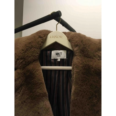 Pre-owned Mkt Studio Brown Faux Fur Coat