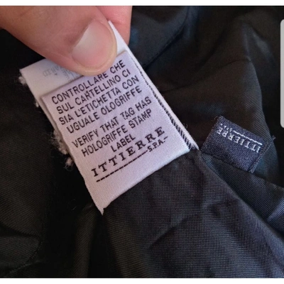 Pre-owned Versus Wool Short Vest In Black