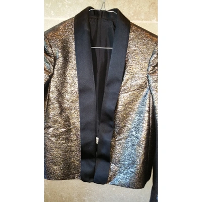 Pre-owned Lanvin Gold Synthetic Jacket