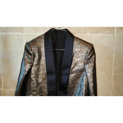 Pre-owned Lanvin Gold Synthetic Jacket