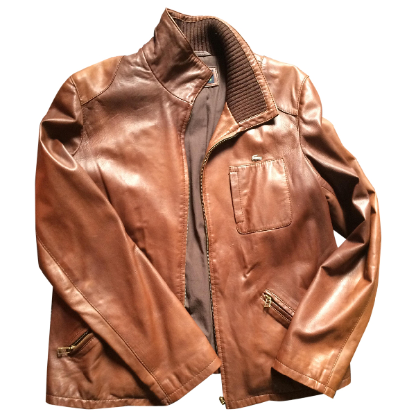leather jacket lacoste