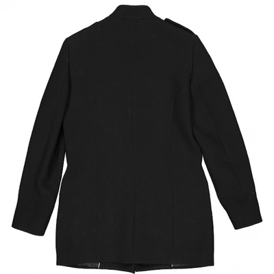 Pre-owned Aquascutum Wool Coat In Black