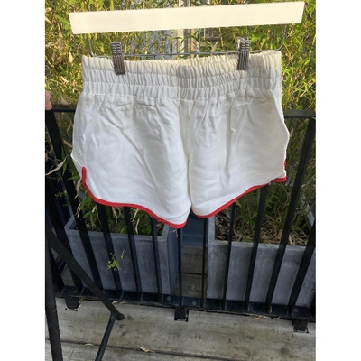Pre-owned Off-white White Viscose Shorts