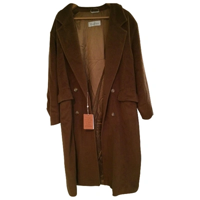 Pre-owned Max Mara Wool Coat In Camel