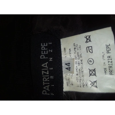 Pre-owned Patrizia Pepe Velvet Short Vest In Black