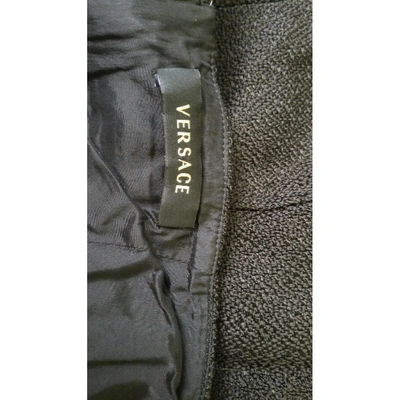 Pre-owned Versace Mid-length Dress In Black