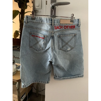 EACH X OTHER Pre-owned Each X Blue Denim - Jeans Shorts