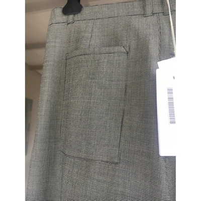 Pre-owned Christian Wijnants Grey Wool Trousers