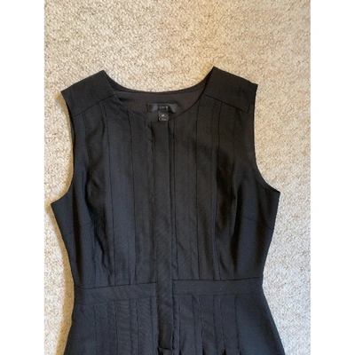 Pre-owned Jcrew Wool Mid-length Dress In Black