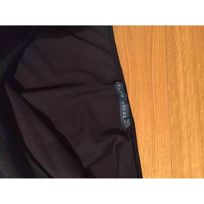 Pre-owned Polo Ralph Lauren Silk Mini Dress In Black