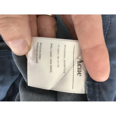 Pre-owned Acne Studios Blue Trousers