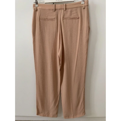 Pre-owned N°21 Straight Pants In Beige