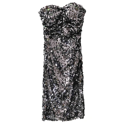 Pre-owned Dolce & Gabbana Mid-length Dress In Metallic