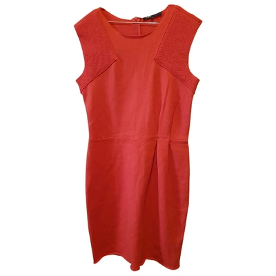 Pre-owned Maje Wool Mid-length Dress In Red