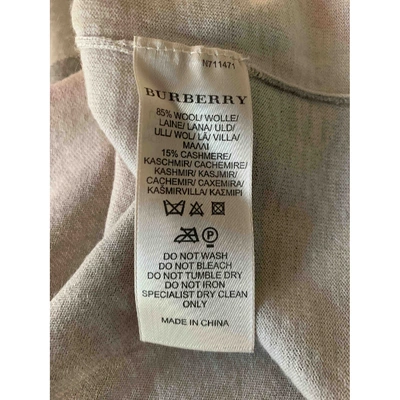 Pre-owned Burberry Beige Wool  Top
