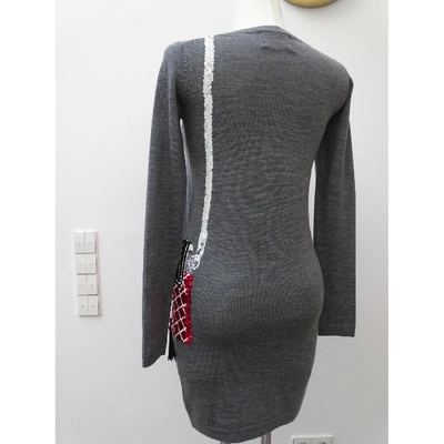 Pre-owned Markus Lupfer Grey Wool Dress